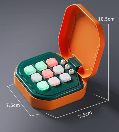 2 Pack Orange  AI Tic-Tac-Toe Handheld Game Electronic Logic Training Machine with 9 Game Modes and Light-up Buttons for Kids Age 3+ Australian Home Travel.