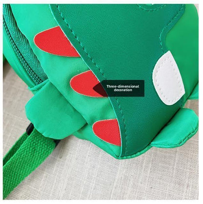Yellow Kids Cartoon Dinosaur Chest Bag Cute Lightweight Nylon Crossbody Shoulder Pack for Toddlers Outings and Travel New Arrival Gift.