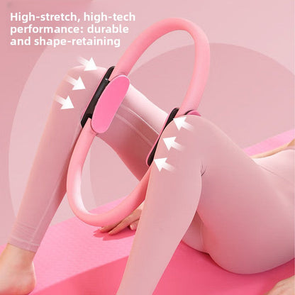 Grey Pilates Ring Exercise Tool – High-Elasticity Yoga Ring for Core Strength, Postpartum Recovery, Glute Toning & Full-Body Workout (Unisex)