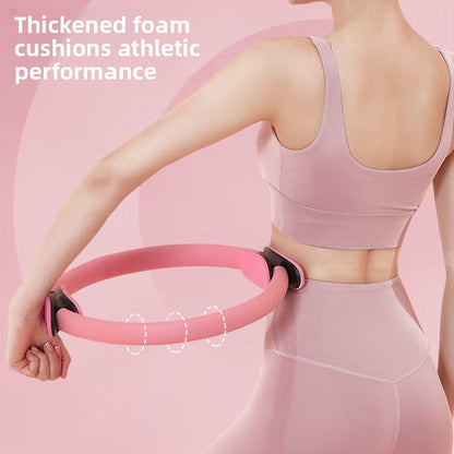 Black Pilates Ring Exercise Tool – High-Elasticity Yoga Ring for Core Strength, Postpartum Recovery, Glute Toning & Full-Body Workout (Unisex)