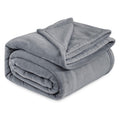 Grey Ultra-Soft Coral Fleece Blanket – Lightweight Summer Throw for Office Naps, Air Conditioning, and Cozy Home Use(150*200cm)
