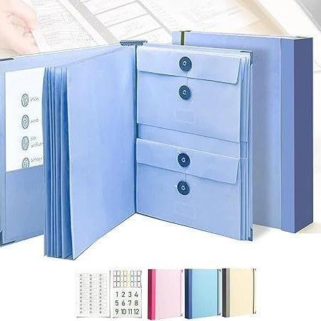 Pink Important Document Organizer Folder with 10 Manila Envelopes and Acid-Free Paper for Home Office Estate Planning and Aussie Travel.