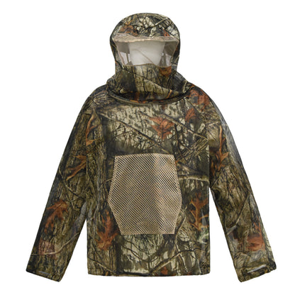 Legendary Ancient Tree Camouflage 2.0 Camouflage Mosquito Repellent Suit Ultra-Fine Mesh Hooded Ghillie Suit for Outdoor Hunting Camping Fishing and Beekeeping(XL/XXL)