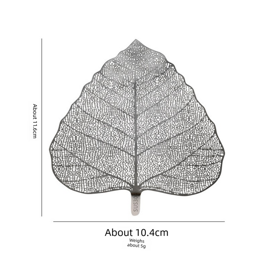 5-PCS Black 304 Stainless Steel Bodhi Leaf Tea Strainer Creative Fine Mesh Tea Filter Infuser for Loose Leaf Tea Australian Home Tea Set Accessory.