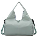 Apple green Women Large Capacity Yoga Gym Bag with Shoe Compartment and Mat Strap Water Resistant Travel Duffel Lightweight Tote for Fitness and Weekend Trips