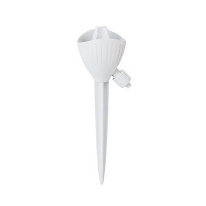 5-PCS White Automatic Plant Watering Spikes with Adjustable Flow Control Universal Fit 5 Pack for Indoor and Outdoor Potted Plants Reliable Gardening Solution for Local Homes