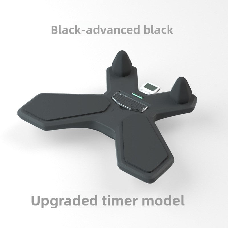 Black Multi-functional Balance Board with Timer for Core Training and Fitness Entertainment, Home Workout Equipment for Abdominal Strength and Overall Conditioning.