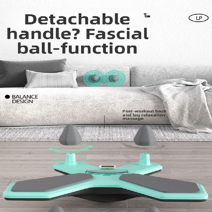 Black Multi-functional Balance Board with Timer for Core Training and Fitness Entertainment, Home Workout Equipment for Abdominal Strength and Overall Conditioning.
