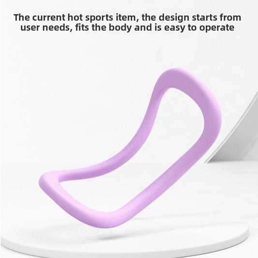 2-PCS Blue Multifunctional Yoga Ring Pilates Circle with Soft TPE Double Arc Design for Calf Relaxation and Posture Correction Ideal for Local Home Gym Fitness.