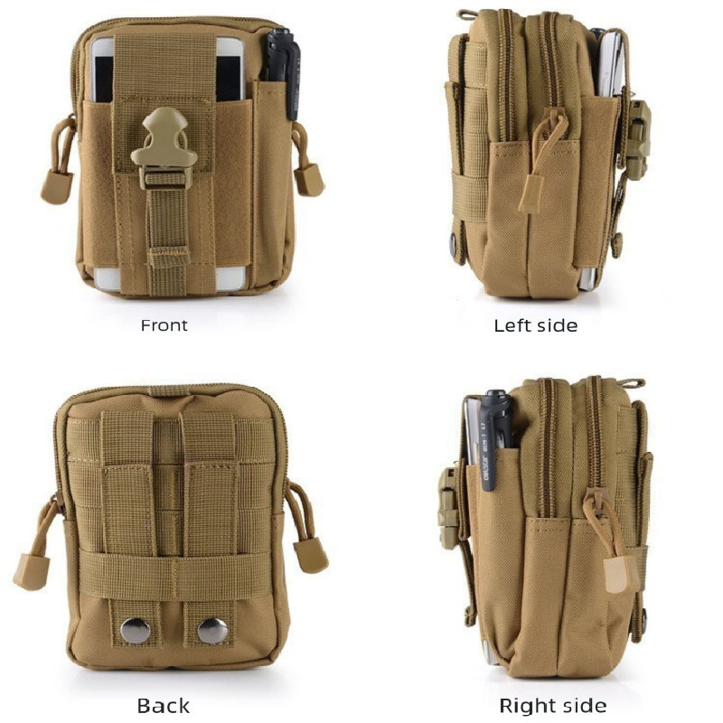 Jungle Digital Tactical Molle Waist Bag Waterproof Phone Pouch for 6 inch Smartphones Compact Large Capacity Belt Loop Organizer for Local Outdoor Adventurers