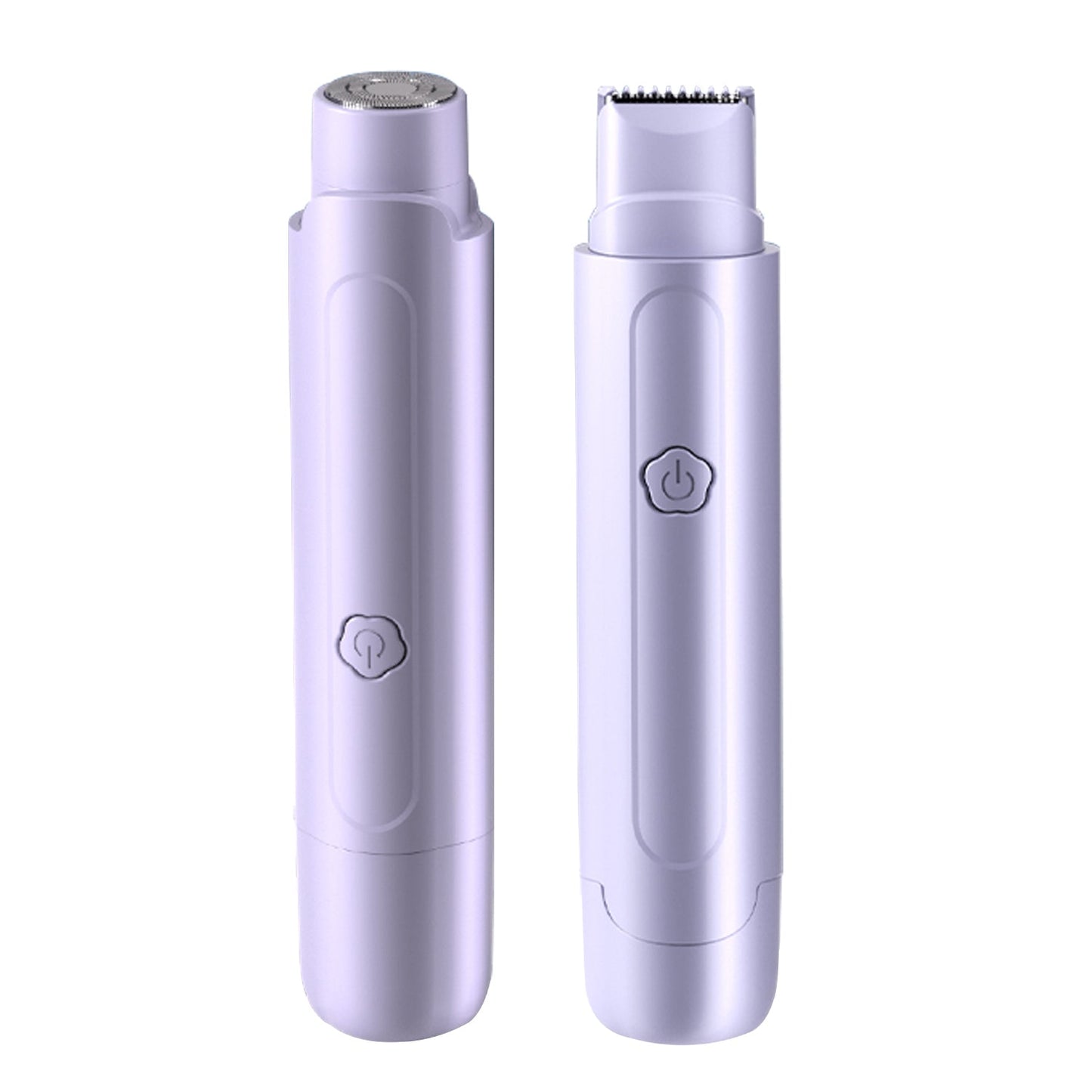 Purple Electric Hair Remover for Women Dual-Head Design Wireless Rechargeable Trimmer for Bikini and Full Body Painless Grooming for Local Professionals