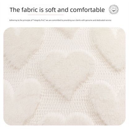 2-PCS Red Romantic Heart-Shaped Tufted Pillow Covers Soft Plush 45x45cm Decorative Cushion Cases for Valentine's Day Living Room Sofa Local Standard Fit