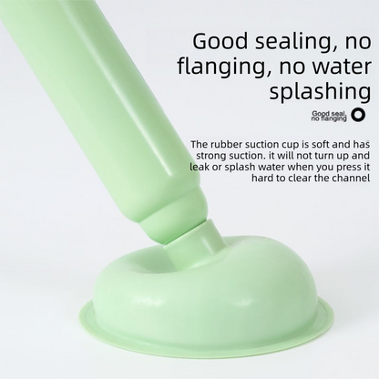 Green High-Pressure Toilet Plunger with Vacuum Seal – Powerful Drain Unclogger for Toilets, Sinks & Drains (45cm)