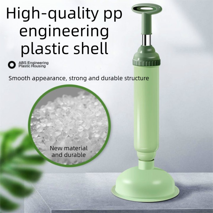 Green High-Pressure Toilet Plunger with Vacuum Seal – Powerful Drain Unclogger for Toilets, Sinks & Drains (45cm)