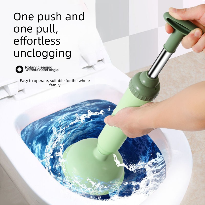 Pink High-Pressure Toilet Plunger with Vacuum Seal – Powerful Drain Unclogger for Toilets, Sinks & Drains (45cm)