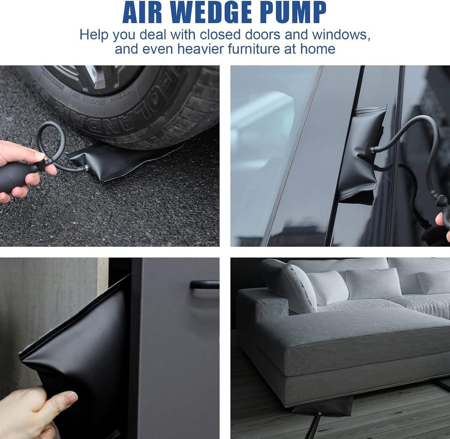 Comprehensive Car Dent Repair and Interior Removal Tool Set with High-Pressure Air Wedge Pumps for Professional Maintenance Efficient Repair Solution for Local Mechanics(L1).