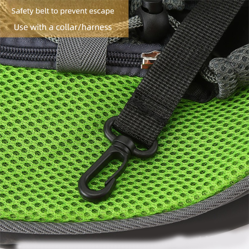 Yellow Portable Pet Sling Backpack for Small Dogs and Cats – Size S with Breathable Mesh Design