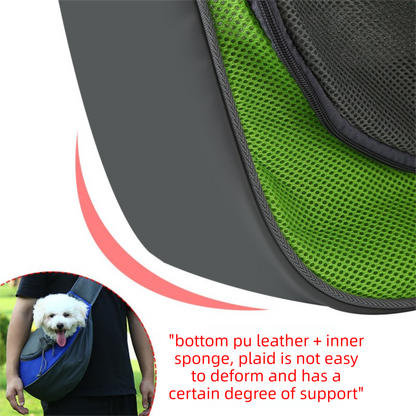 Purple Portable Pet Sling Backpack for Small Dogs and Cats – Size S with Breathable Mesh Design