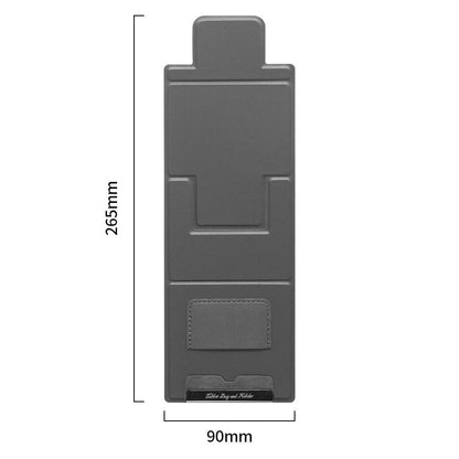 2-PCS Black Portable Foldable Phone Stand with Card Holder â Compact Desktop Mobile Phone Holder for Home, Office, and Travel Use.