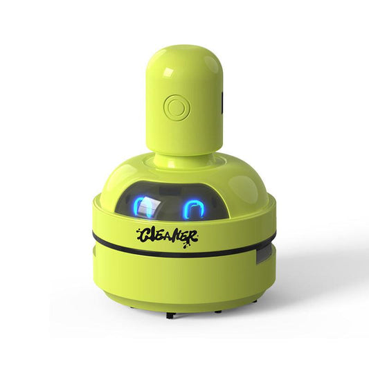 Green Compact Desktop Vacuum Cleaner â Rechargeable Mini Dust Collector for Eraser Shavings, Pencil Shavings, Paper Scraps, and Fine Debris.