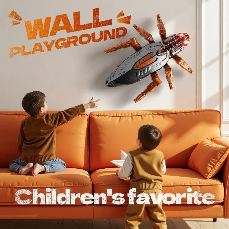 RC Wall Climbing Cockroach Toy Realistic Anti-Gravity Remote Control Bug 360 Stunt Rotation Rechargeable Prank Gift for Kids.