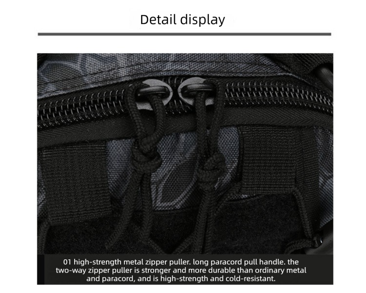 Tactical Sling Bag Men 600D Waterproof Crossbody Backpack MOLLE EDC Shoulder Pack for Hiking Cycling Tan