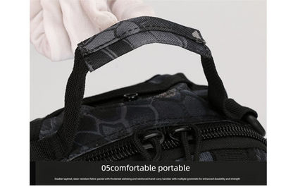 Tactical Sling Bag Men 600D Waterproof Crossbody Backpack MOLLE EDC Shoulder Pack for Hiking Cycling Tan