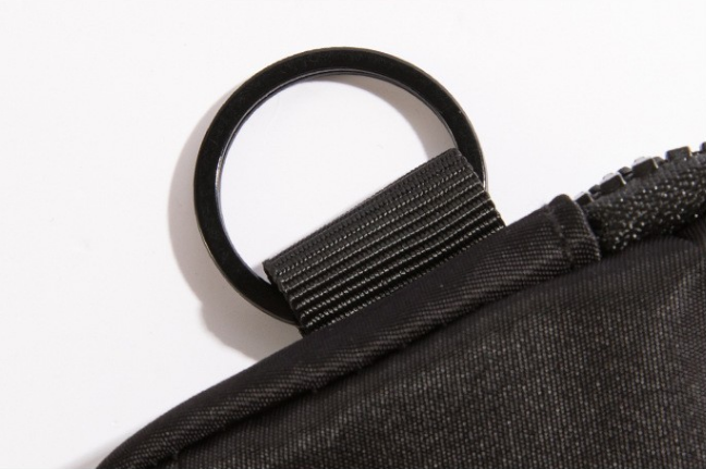Small Nylon Coin Purse Zip Wallet Waterproof Mini Pouch Key Card Holder Lightweight EDC Organizer Grey (12x9cm)