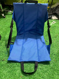 Portable Folding Stadium Seat Cushion with Back Support Lightweight Outdoor Chair for Camping Concerts Hiking Beach Bleachers Royal Blue.