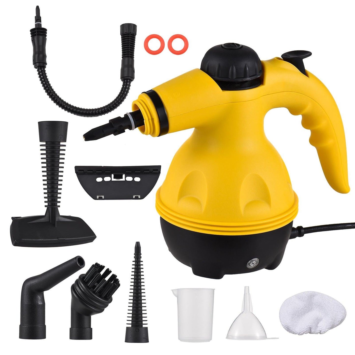 Multi-Purpose Handheld Steam Cleaner with 9 Accessories - High Pressure Chemical-Free Steamer for Kitchen, Bathroom, Car & Grout Cleaning (Includes AU Adapter).