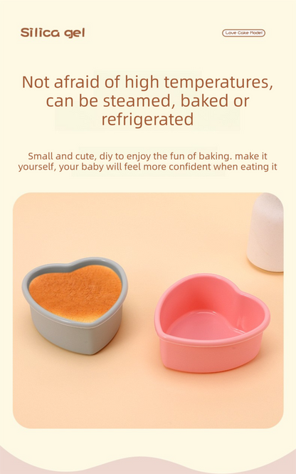 9 Inch Large Heart Shaped Silicone Cake Mould - Pink Non-Stick Baking Pan for Party & Celebration Cakes - Reinforced Rolled Edge Tray (25.9cm)