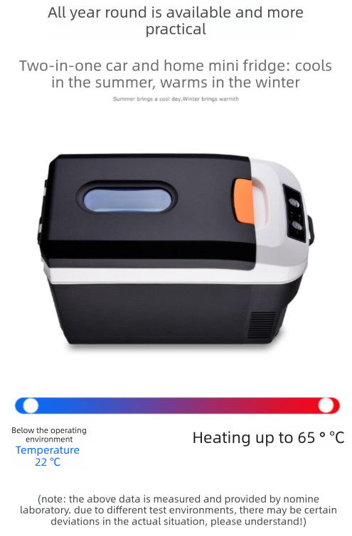 10L Portable Electric Cooler & Warmer Car Fridge with Digital Display 12V/240V Dual Power for Camping Road Trips & Home Office Brown.