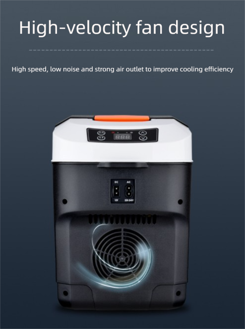 10L Portable Electric Cooler & Warmer Car Fridge with Digital Display 12V/240V Dual Power for Camping Road Trips & Home Office Brown.