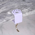Macaron Paw Table Side Hook 2-Piece Set Adjustable Desk Hanging Clamp No-Drill Portable Bag Hook Light Purple.