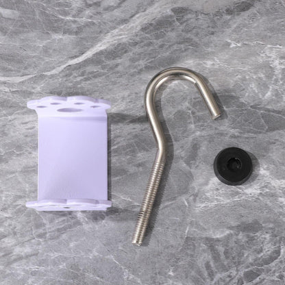 Macaron Paw Table Side Hook 2-Piece Set Adjustable Desk Hanging Clamp No-Drill Portable Bag Hook Light Purple.