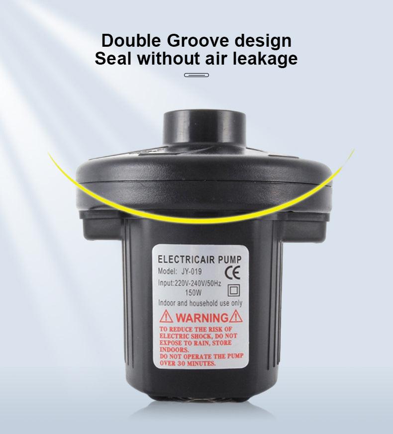 Electric Air Pump AC 220V-240V Portable Quick Inflator Deflator with 3 Nozzles for Air Mattress Pool Floats Vacuum Storage Bags AU Plug.