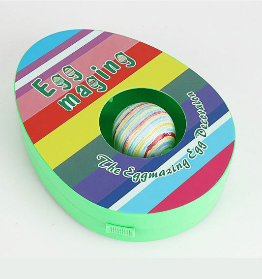 Easter Egg Decorating Kit Electric DIY Egg Painting Machine with 8 Colourful Markers and 3 Toy Eggs Rainbow Set.