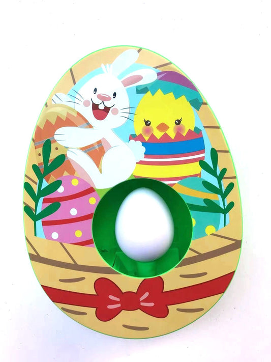 Easter Bunny and Chick Egg Decorating Kit Electric DIY Painting Machine with 8 Markers and 3 Toy Eggs Set.