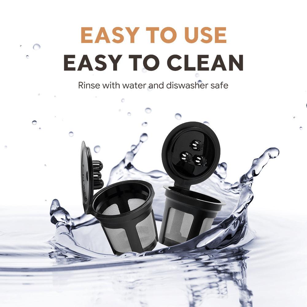 Reusable K-Cup Coffee Pod Filter for Ninja Dual Brew Coffee Makers Triple Hole Capsule Shell UA2227.