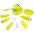 9 Piece Kids Dentist Pretend Play Set - Yellow Educational Medical Kit with Teeth Model, Toothbrush & Tools - Oral Hygiene Learning Toy for Toddlers & Preschoolers.
