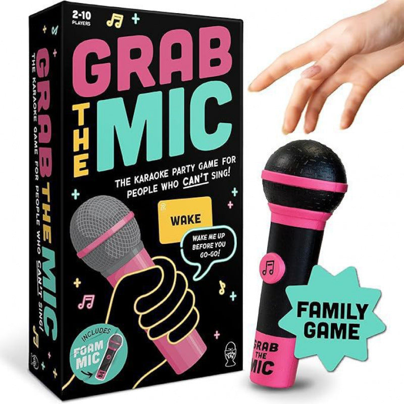 Grab The Mic Music-Party Game - High-Energy Family & Social Interactive Game for All Ages.