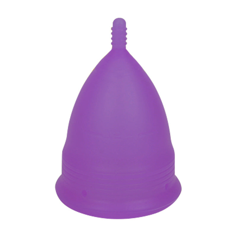 2PCS Reusable Medical Grade Silicone Menstrual Cup(XS Size) & 2PCS Matching Sterilizer Box - Microwave Safe Disinfector Case, Heat Resistant 130°C (Purple Set)