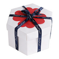 White Hexagon 4-Layer 12-Pocket Explosion Gift Box(DIY) - Creative Handmade Photo Album & Scrapbook for Anniversaries & Birthdays.
