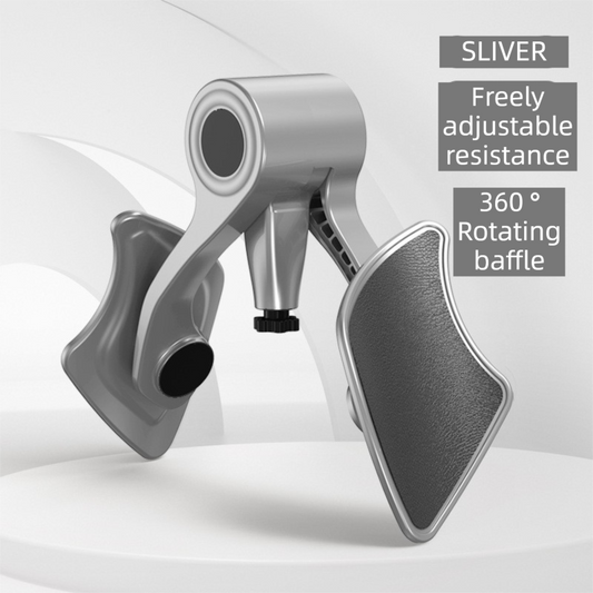 2-in-1 Sliver Kegel Trainer for Glute Lifting & Leg Toning - Adjustable Resistance & 360Â° Rotating Baffles for Postpartum Recovery & Pelvic Health.