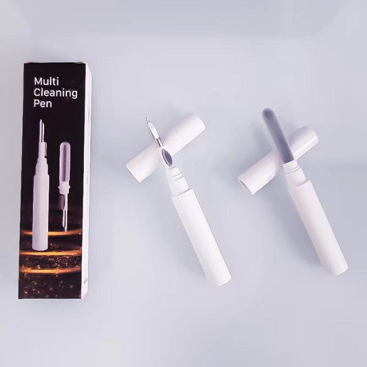 3-in-1 White Bluetooth Earbuds Cleaning Pen (2-Pack) - Soft Brush & Metal Tip for Deep Crevice Cleaning.