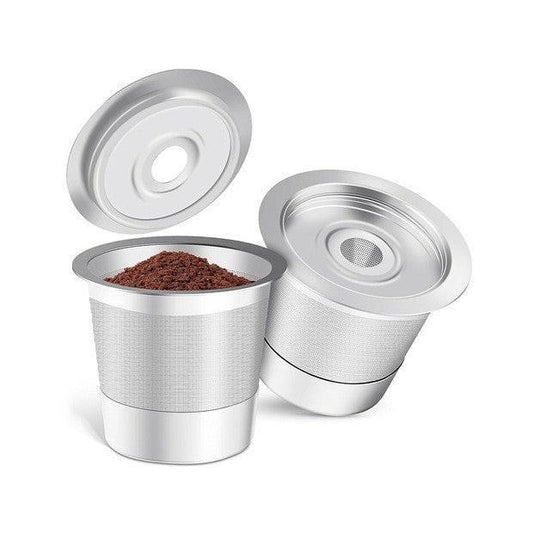 2-Pack Reusable K-Cup Coffee Pod for Keurig Brewers - Premium 304 Steel Refillable Coffee Filter for Superior Crema.