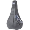 Dark Grey Lightweight Breathable Pet Crossbody Bag with Adjustable Padded  Strap & Reversible Double-Sided Design