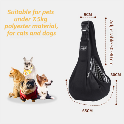 Green Lightweight Breathable Pet Crossbody Bag with Adjustable Padded  Strap & Reversible Double-Sided Design