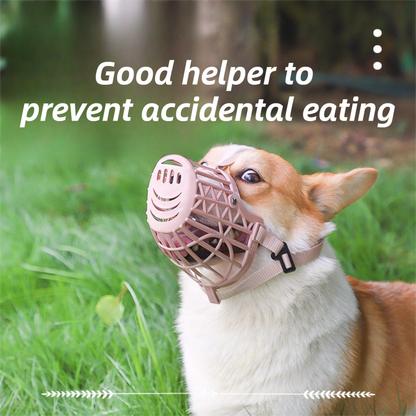 Anti-Biting & Anti-Foraging Dog Muzzle - Breathable & Soft TPE Safety Mask with Secure Straps (#1 Fits 3kg )
