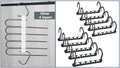 5-Tier Sliver Stainless Steel Pants Rack and 10-Pack Magic Cascading Hangers Set - Space-Saving Closet Organizer Kit